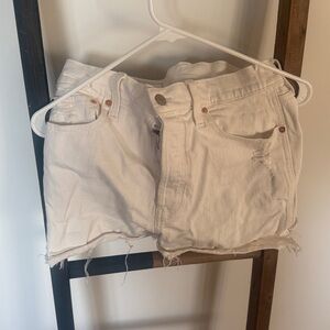 GAP Off-White High Rise Cheeky Shorts
